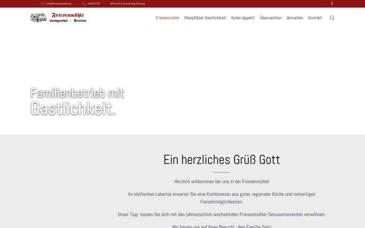 Screenshot of friesenmuehle.de