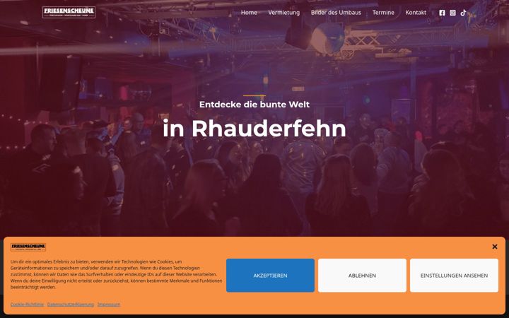 Screenshot of friesenscheune-burlage.de
