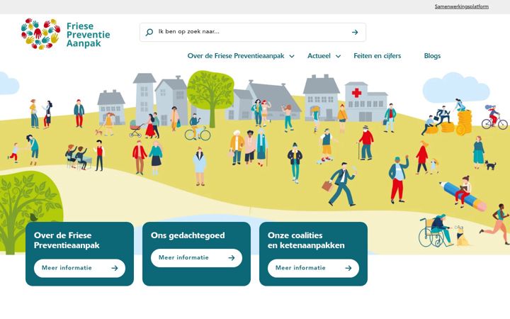 Screenshot of friesepreventieaanpak.nl
