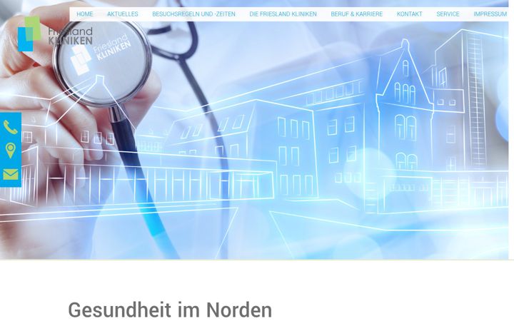 Screenshot of friesland-kliniken.de