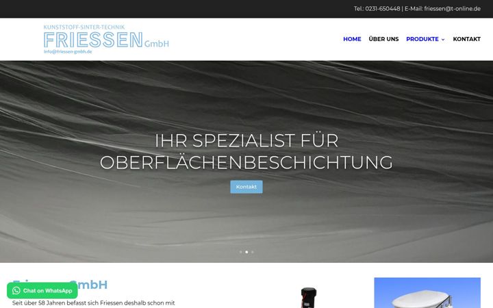 Screenshot of friessen.de