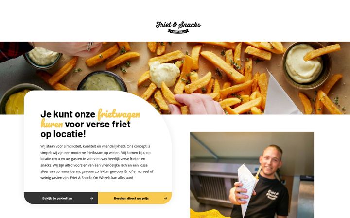 Screenshot of frietensnacksonwheels.nl