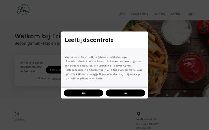 Screenshot of frietvanfiep.nl