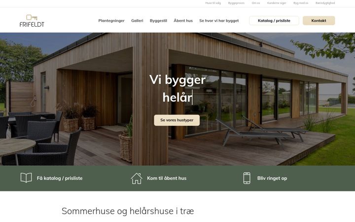 Screenshot of frifeldt.dk