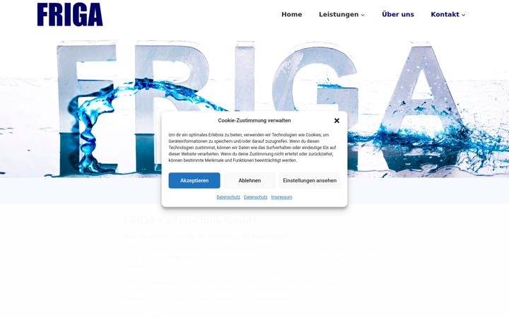 Screenshot of friga.de
