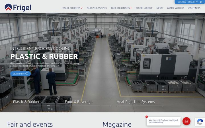 Screenshot of frigel.com
