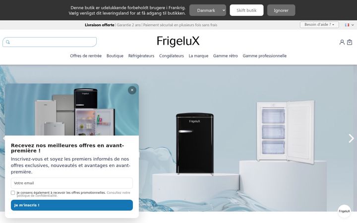 Screenshot of frigelux-shop.com