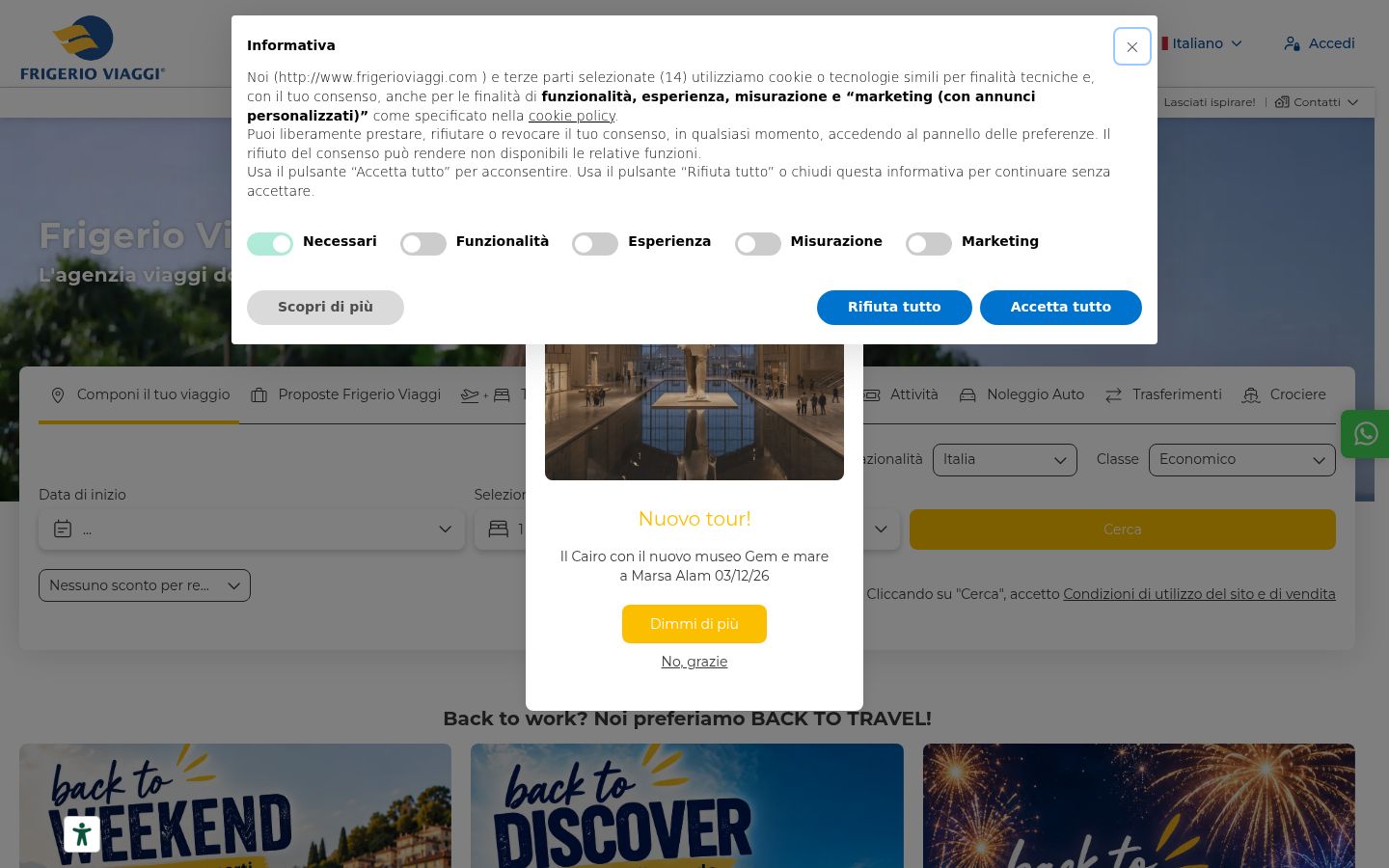 Snímek obrazovky baneru souhlasu zobrazeného před jakoukoli interakcí