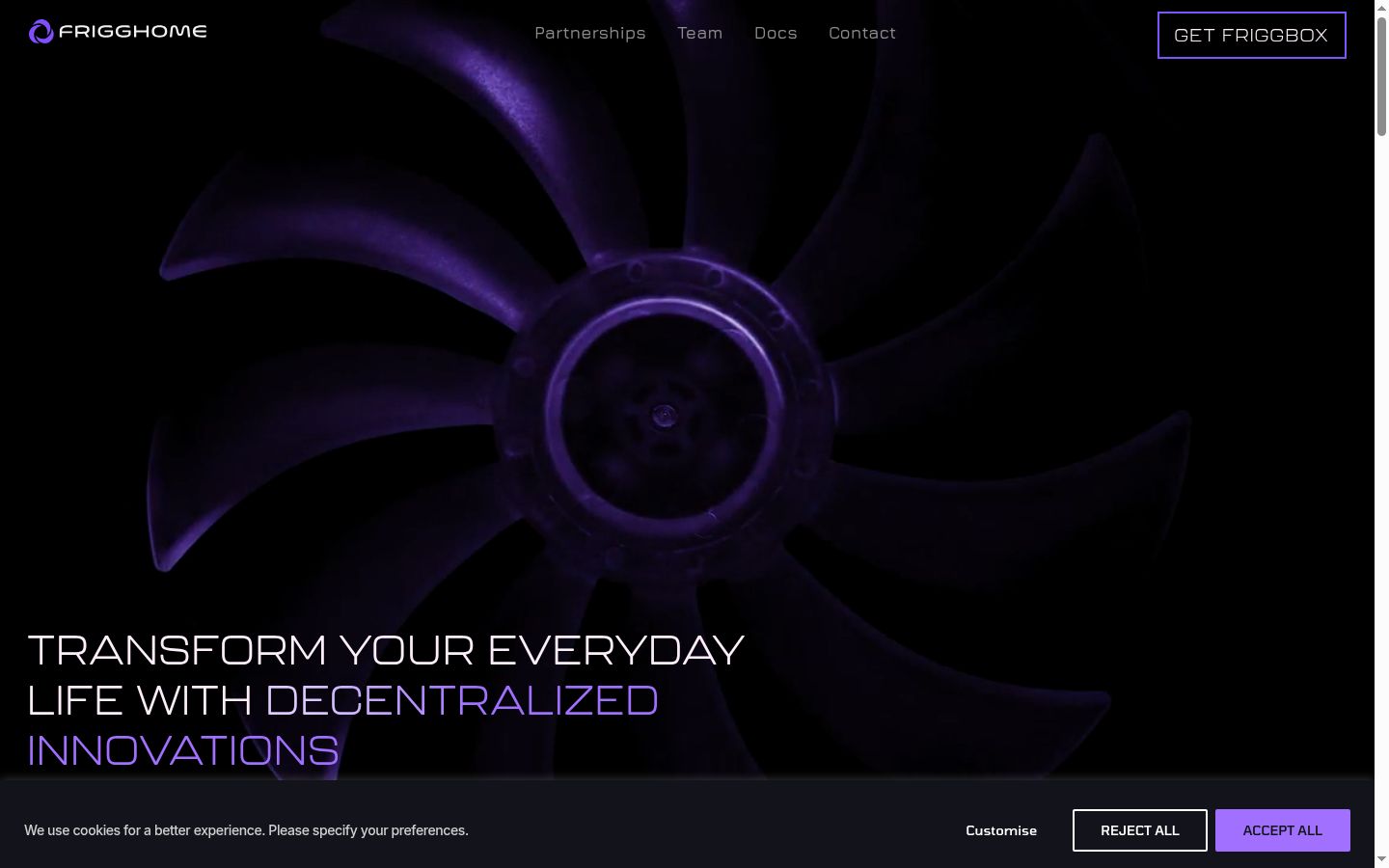 Screenshot tal-banner tal-kunsens muri qabel kwalunkwe interazzjoni