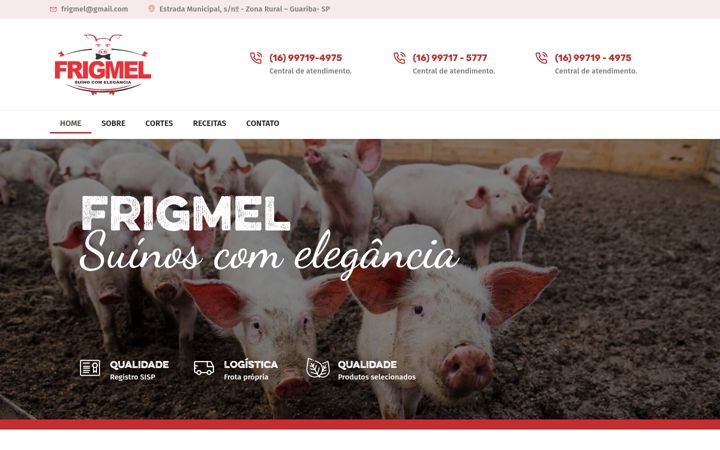 Captura de pantalla de frigmel.com.br
