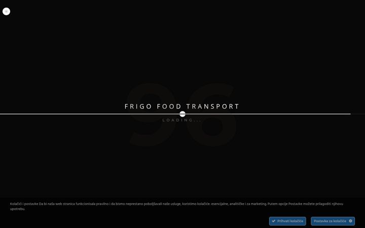 Snímek obrazovky frigofood.hr