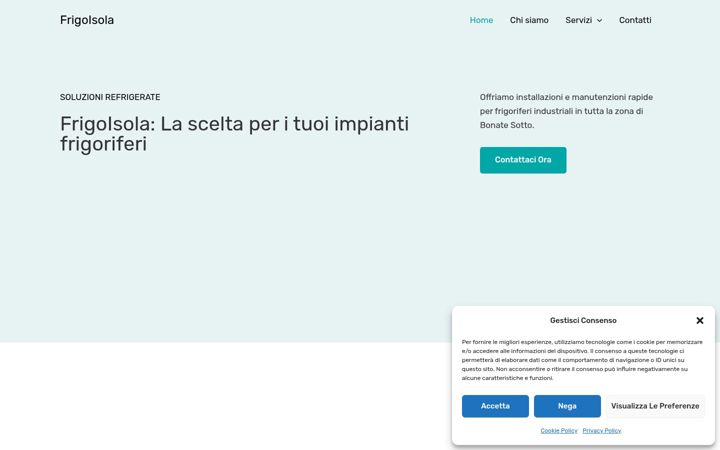 Screenshot του frigoisola.it