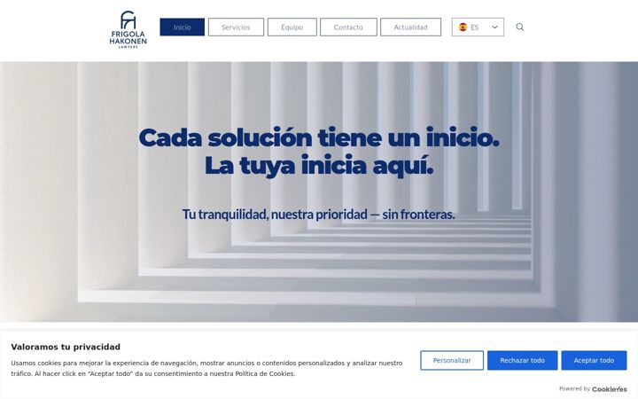 Screenshot of frigolahakonen.com