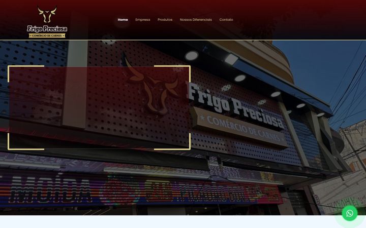 Captura de pantalla de frigopreciosa.com.br