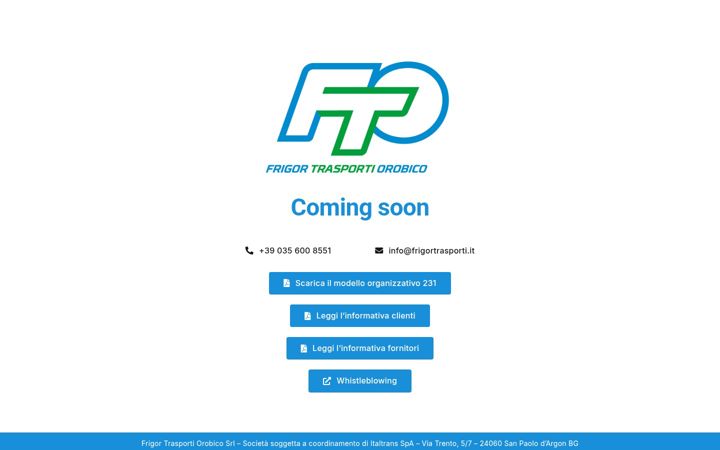 Screenshot of frigortrasporti.it