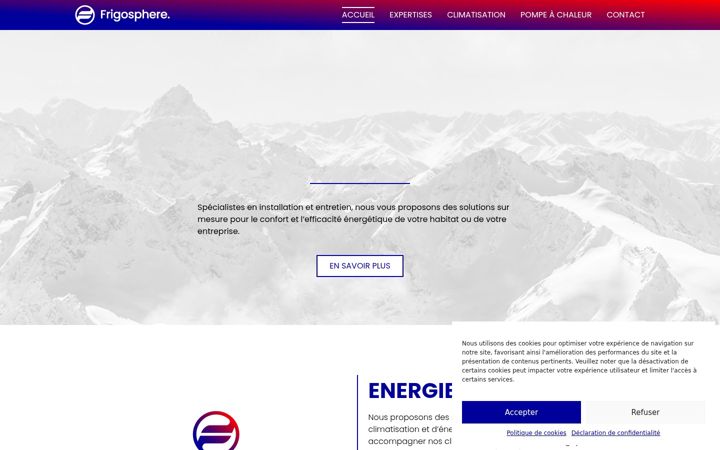 Screenshot of frigosphere.fr