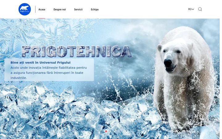 Screenshot of frigotehnica.ro