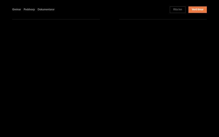 Screenshot of frihedsbrevet.fo
