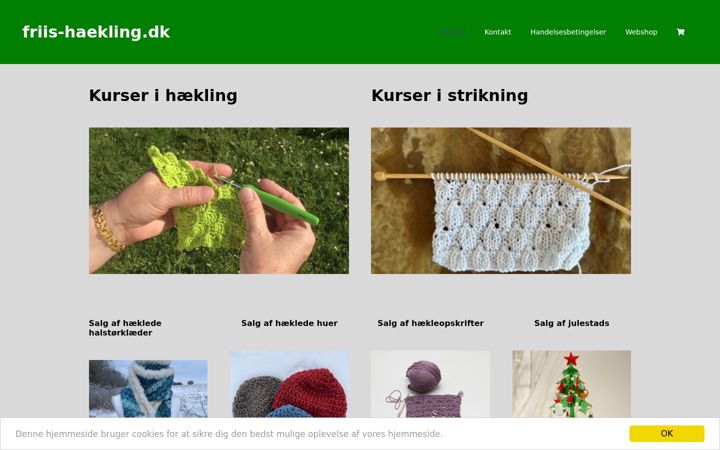 Screenshot of friis-haekling.dk