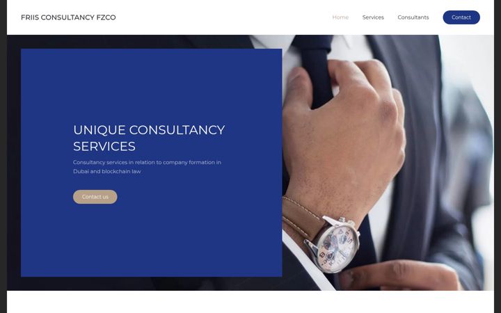 Screenshot von friisconsultancy.com