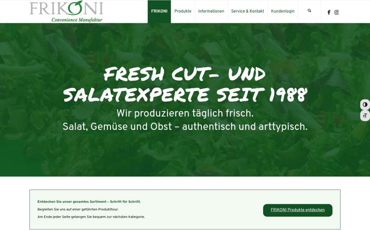 Screenshot of frikoni.de