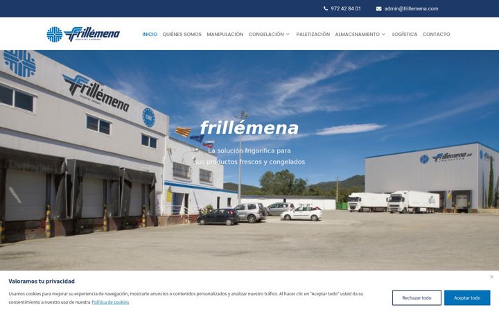 Screenshot of frillemena.eu