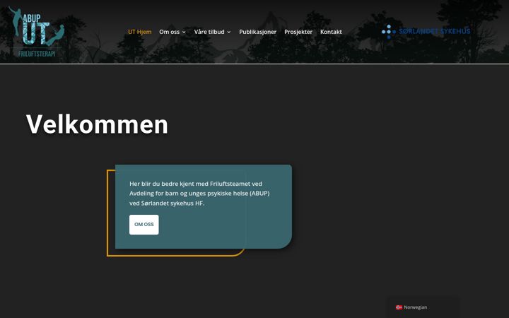 Screenshot of friluftsterapi.com