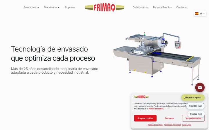 Screenshot of frimaq.com