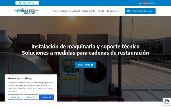 Screenshot ta' frimatec.es