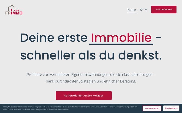Screenshot of frimmo.immobilien
