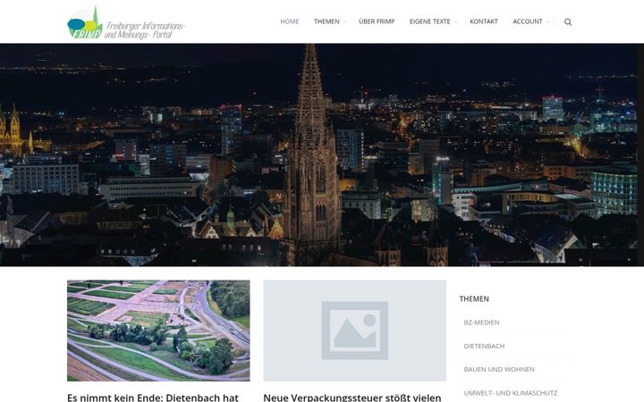 Screenshot of frimp.de