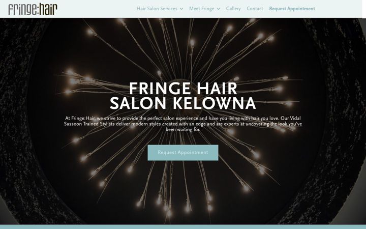 Screenshot di fringehair.ca