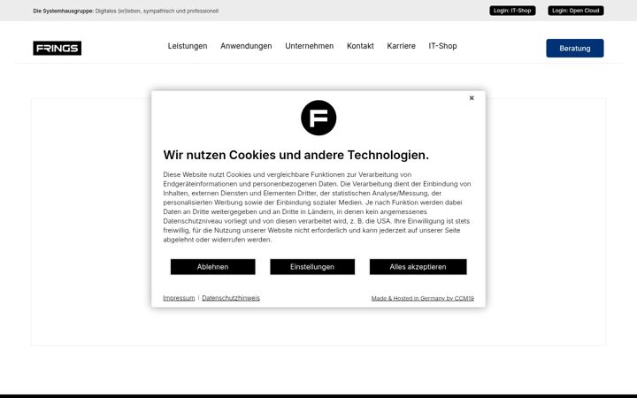 Screenshot of frings-informatic.de