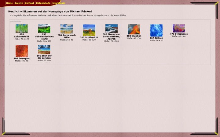 Screenshot of frinker-galerie.de