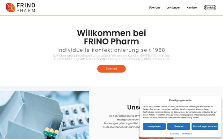 Screenshot of frinopharm.de