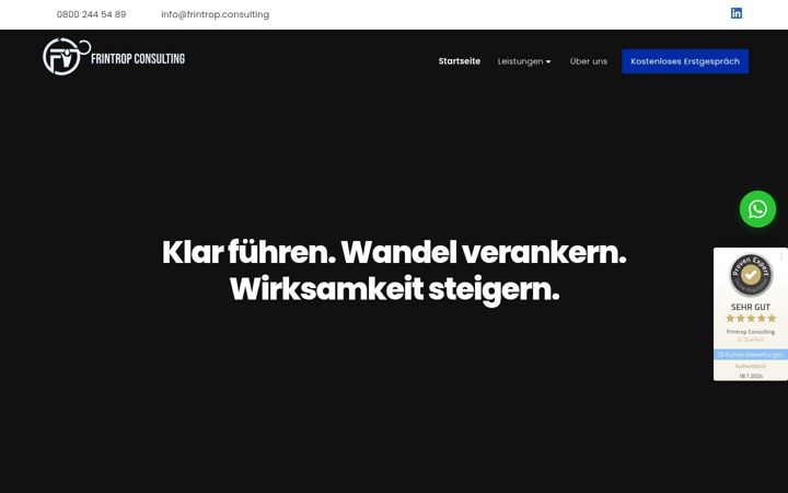 Screenshot of frintrop.consulting