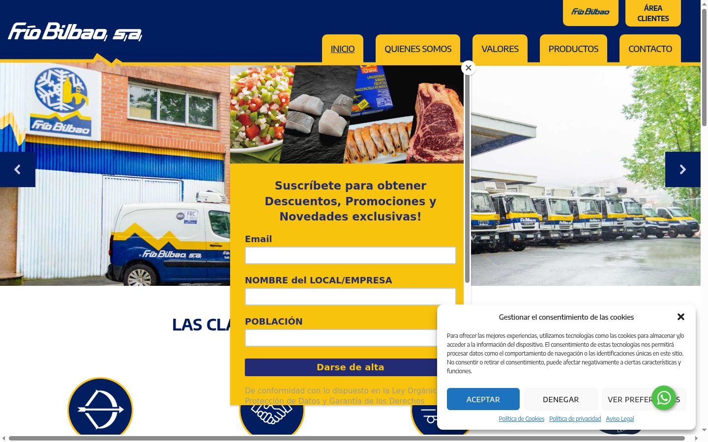 Screenshot tal-banner tal-kunsens muri qabel kwalunkwe interazzjoni