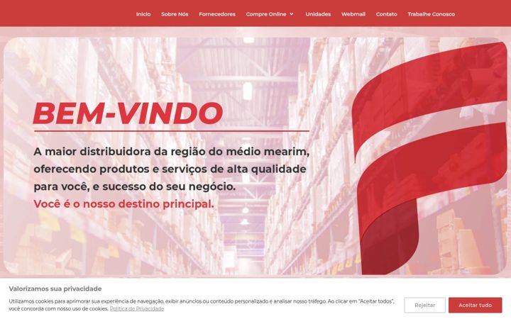 Captura de pantalla de friobomdistribuidora.com.br