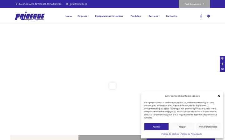 Captură de ecran a frioeste.pt