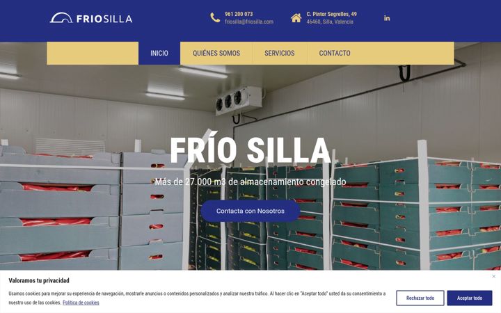 Screenshot of friosillavalencia.com