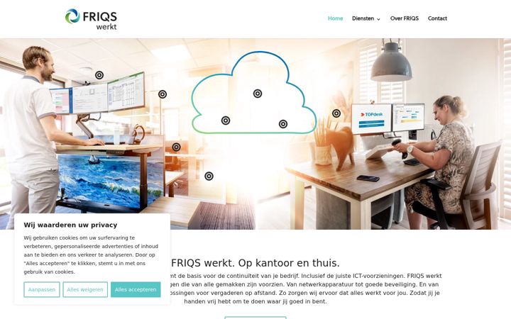 Screenshot of friqs.nl