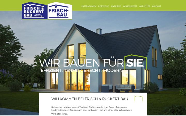 Screenshot of frisch-bau.de
