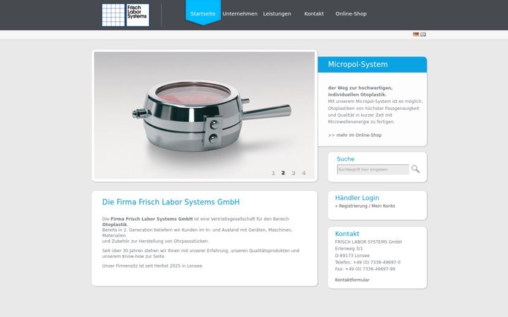Screenshot of frisch-labor-systems.de