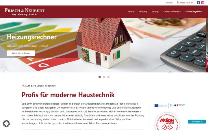 Screenshot of frisch-neubert.de