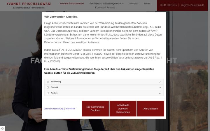 Screenshot of frischalowski.de