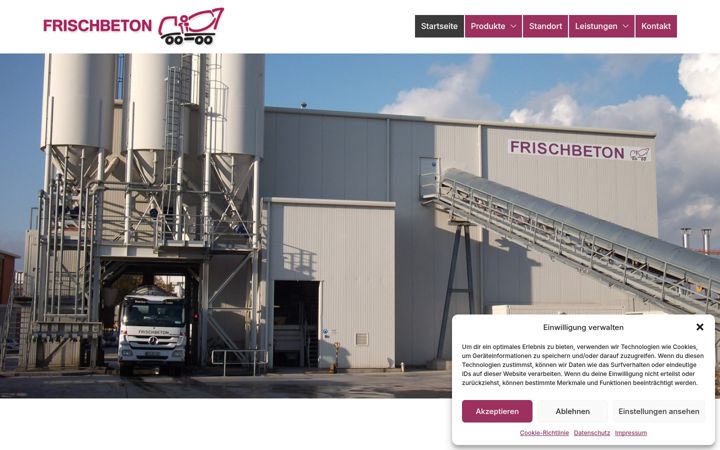 Screenshot of frischbeton-lu.de