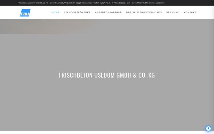 Screenshot of frischbeton-usedom.de