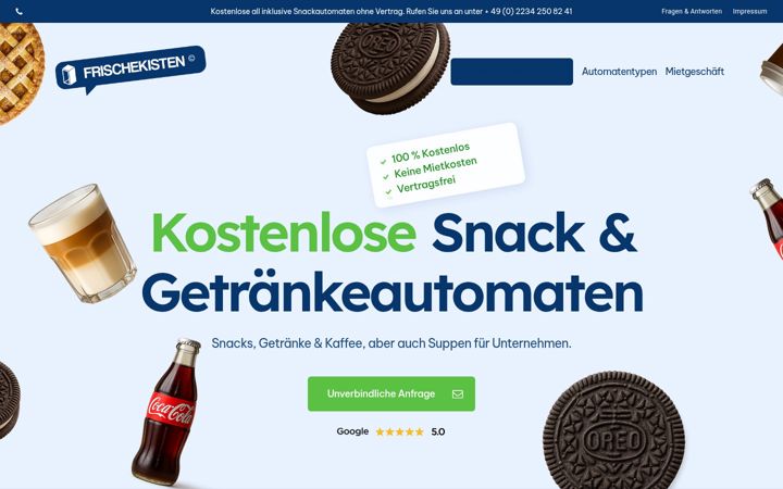 Screenshot of frischekisten.de