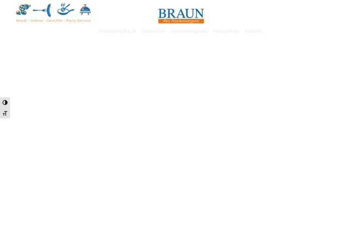 Screenshot of frischemetzgereibraun.de