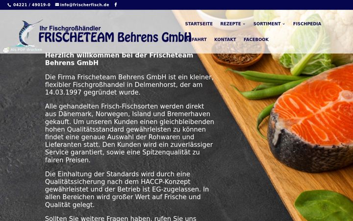Screenshot of frischerfisch.de
